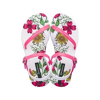 Ipanema Sandals Kids Fashion Garden White Pink 618245HMQ Ireland